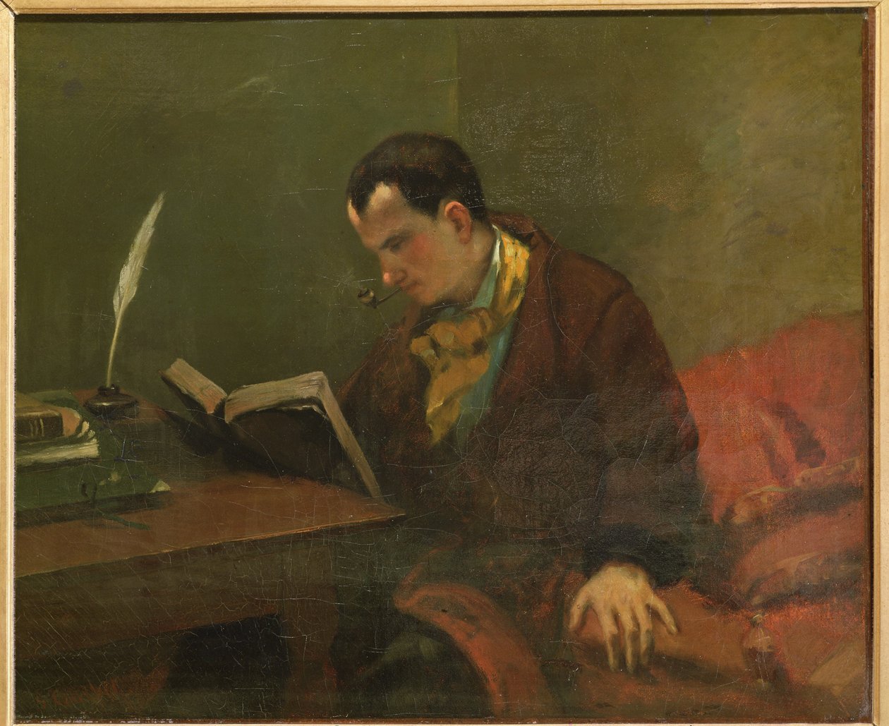 Charles Baudelaire 1821-1867, 1848 af Gustave Courbet