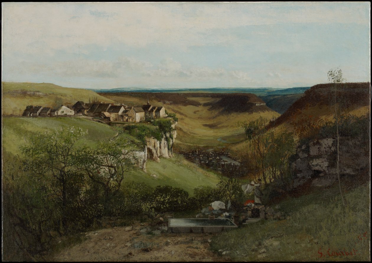 Ornans Slot af Gustave Courbet