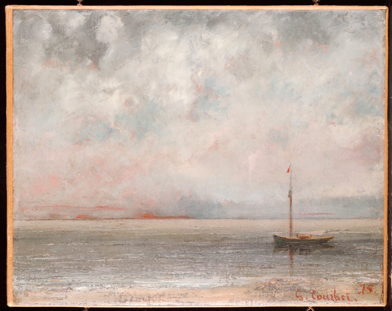 Skyer ved Genevesøen, 1875 af Gustave Courbet