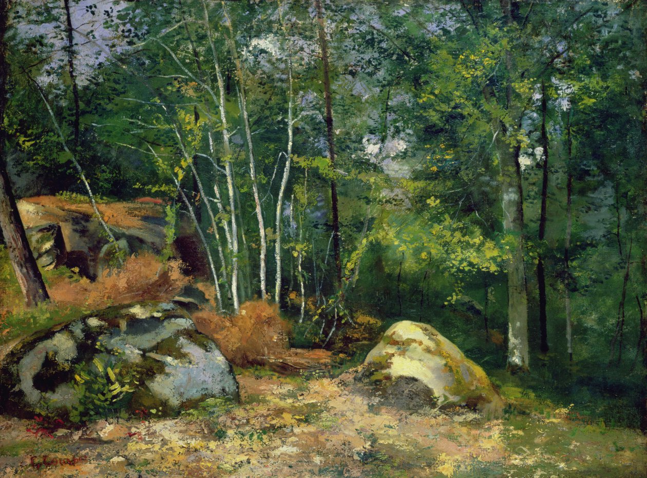 Skovens hjørne af Gustave Courbet
