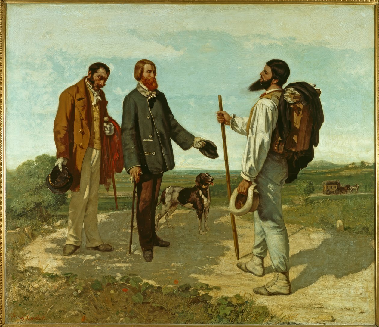 Mødet af Gustave Courbet