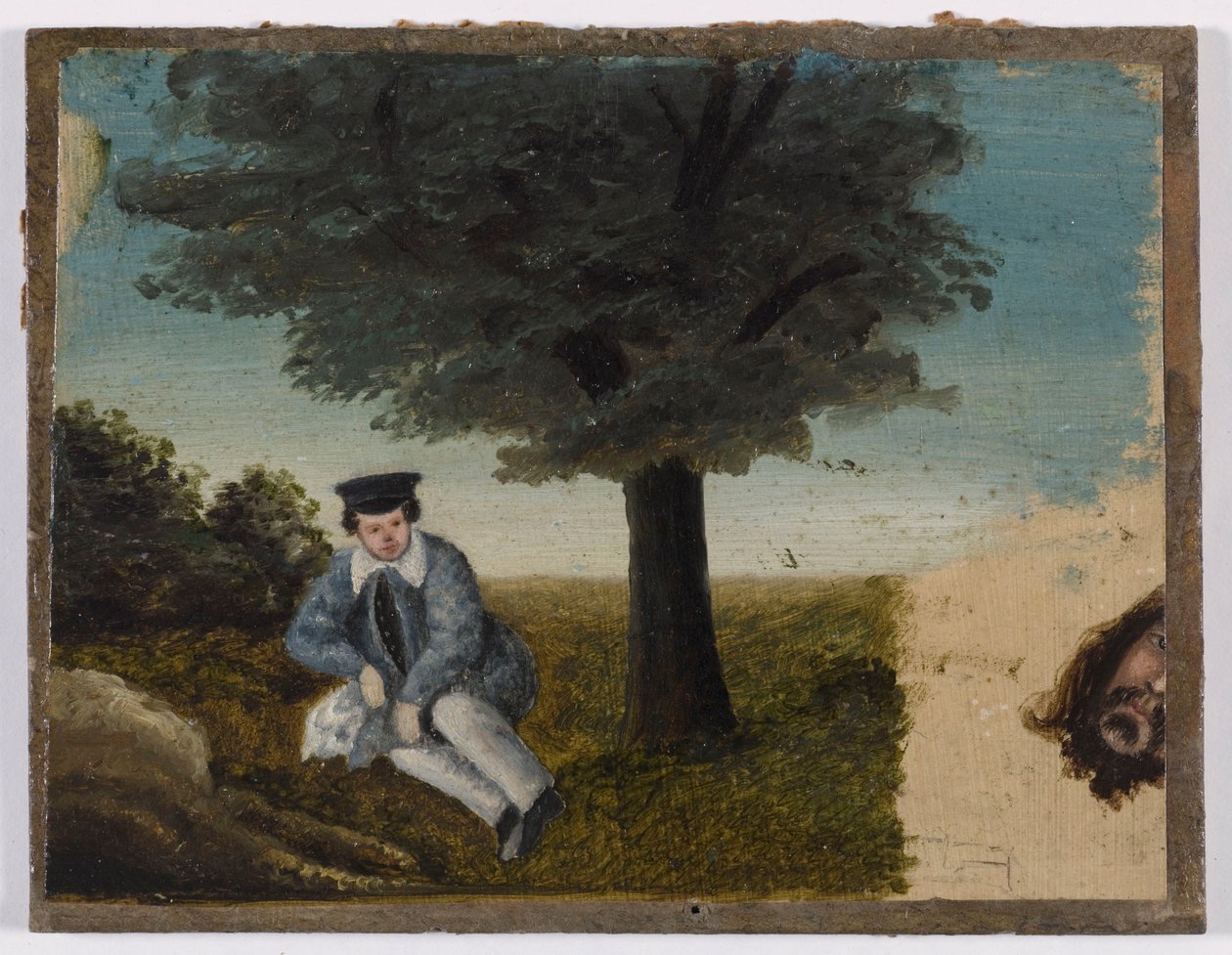 Fransk: Autoportrait de Gustave Courbet à l