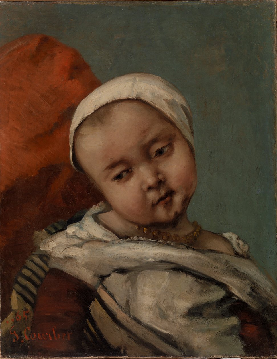 Babyens hoved af Gustave Courbet