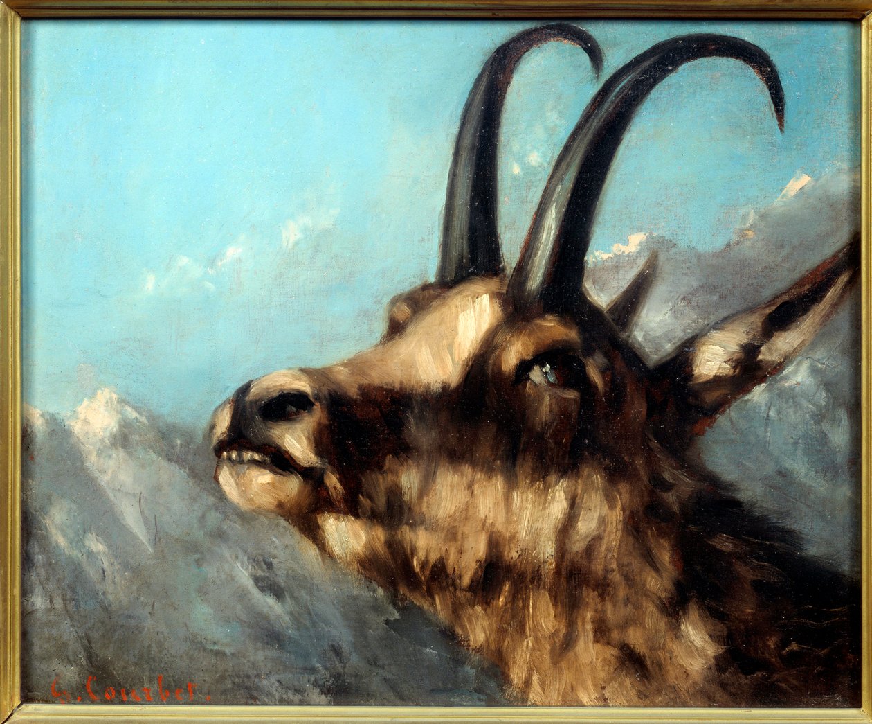 Leder af gemsemaleri af Gustave Courbet af Gustave Courbet