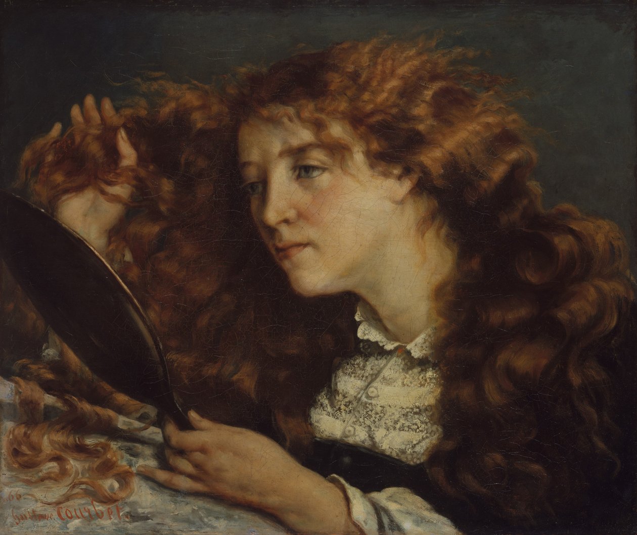 Jo, La Belle Irlandaise, 1865-66 af Gustave Courbet