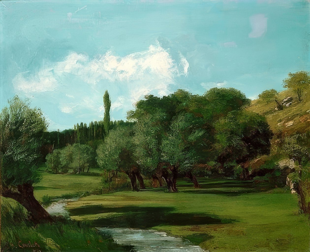 La Bretonnerie im Department Indre. 1856 af Gustave Courbet