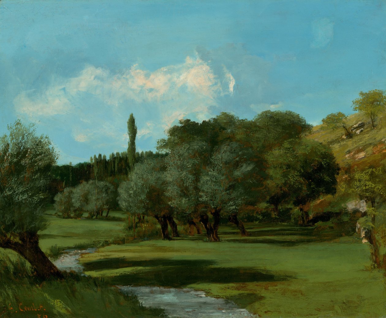 La Bretonnerie i afdelingen Indre af Gustave Courbet