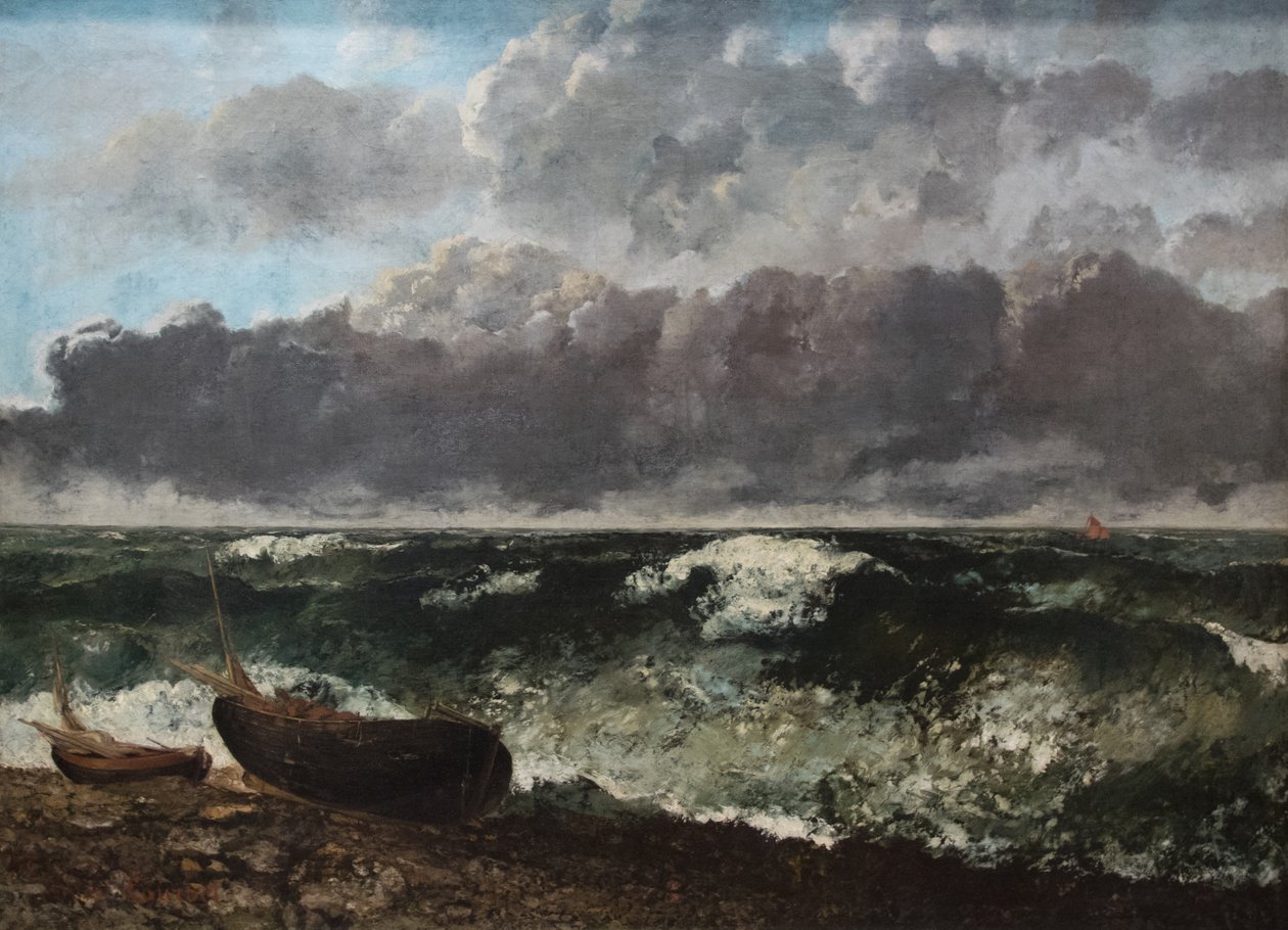 Det stormfulde hav af Gustave Courbet