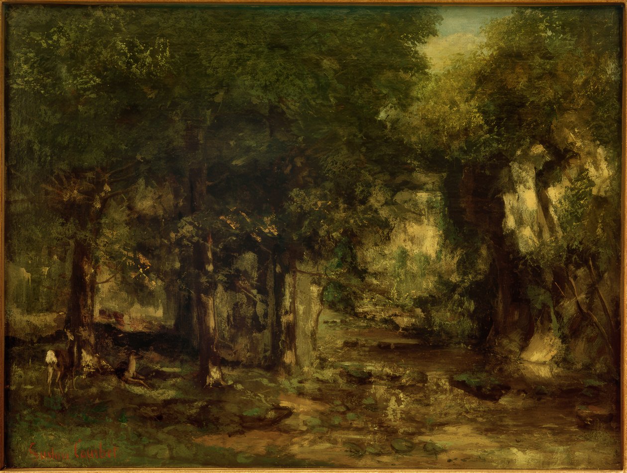 Hjorteleverancen ved Plaisir-Fontaine-strømmen af Gustave Courbet