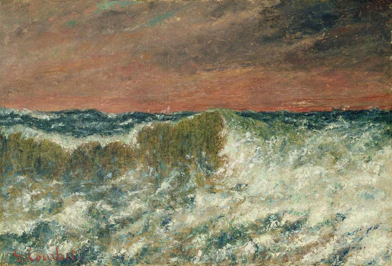 Bølgen af Gustave Courbet