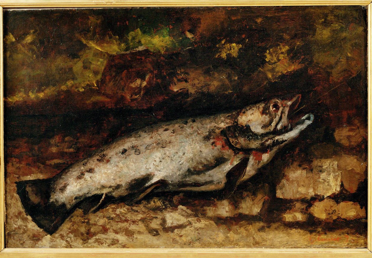 La truite - ørreden ... af Gustave Courbet