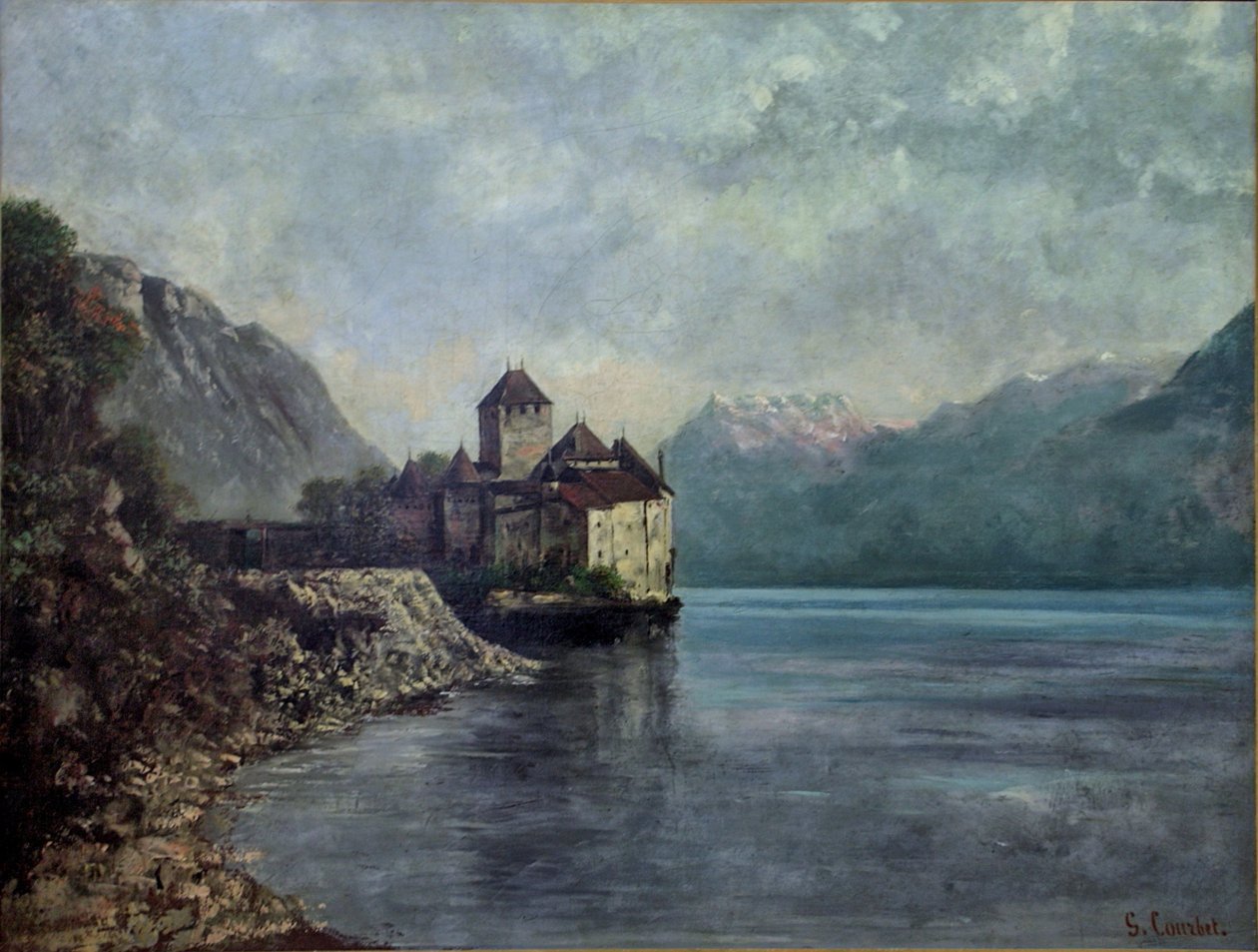 Chillon Slot af Gustave Courbet