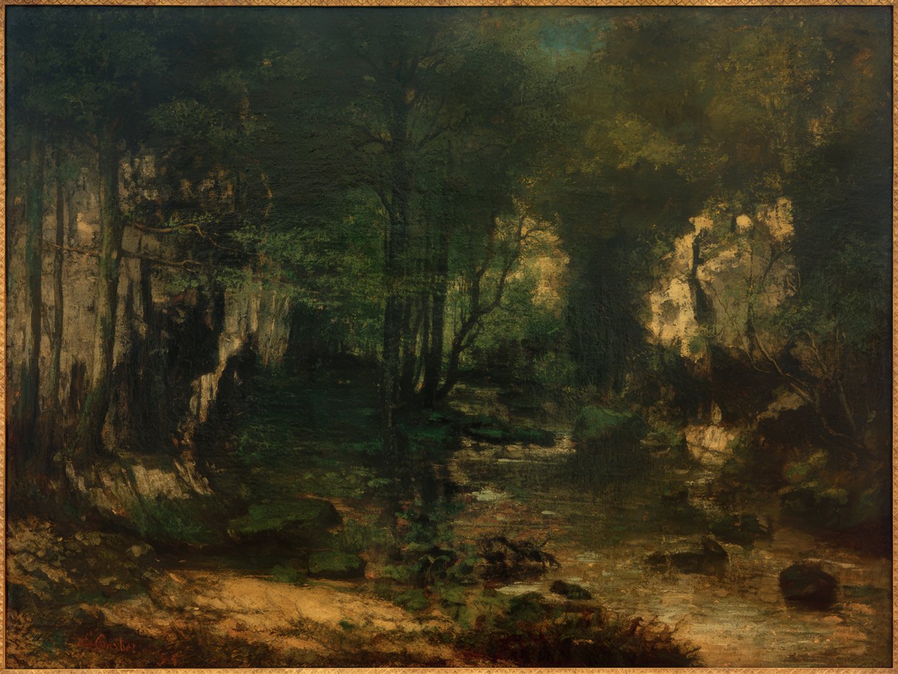 Ruisseau du Puits-Noir, Loue-dalen af Gustave Courbet