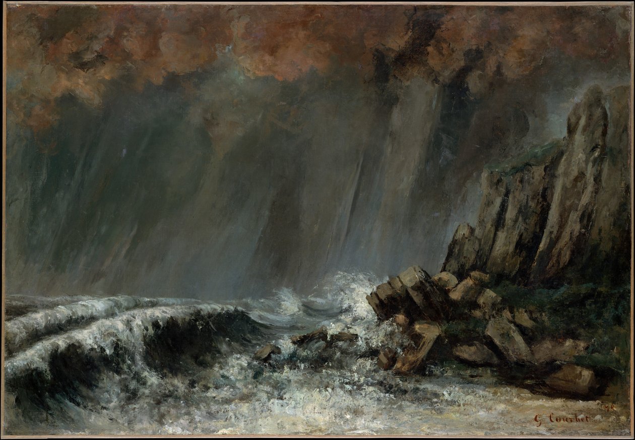 Marine: Vandhvirvelen af Gustave Courbet