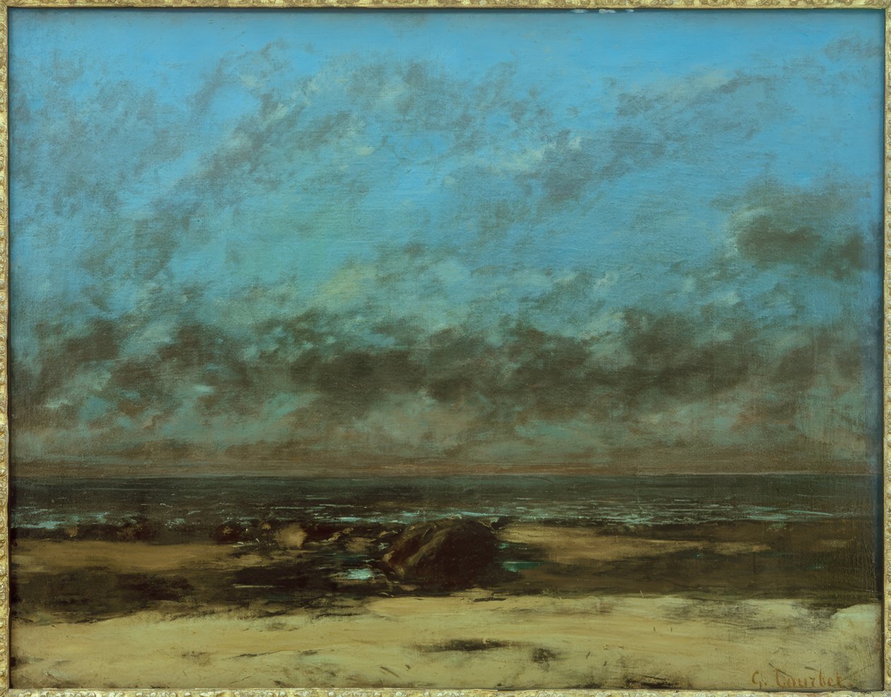 Marine, lavvande af Gustave Courbet