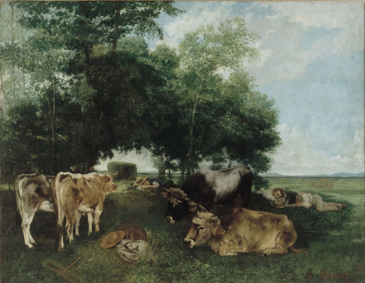 Lur i høsæsonen, Doubs Mountains af Gustave Courbet