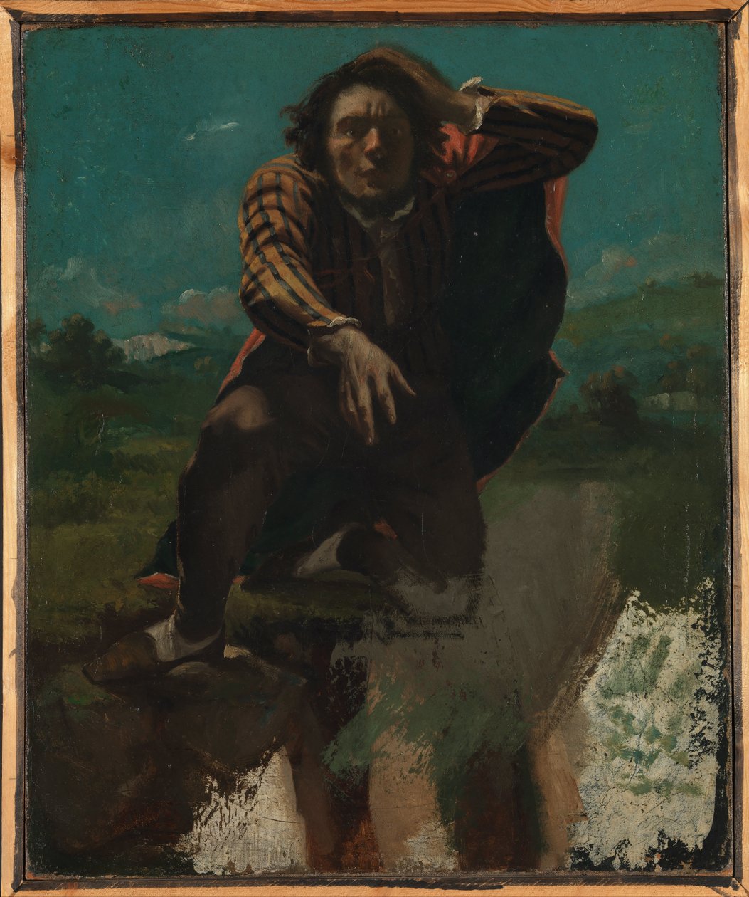 På kanten af ​​klinten af Gustave Courbet