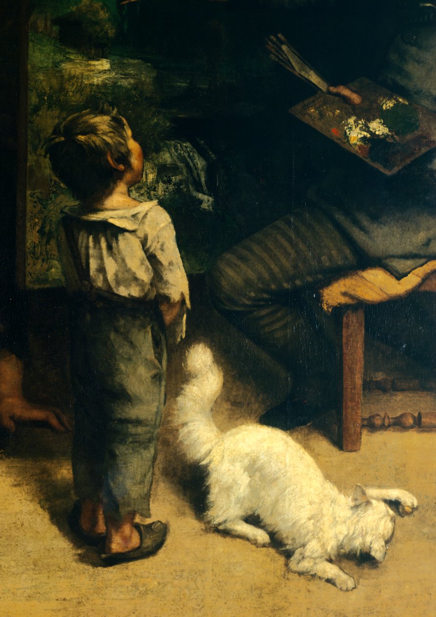 Malers atelier af Gustave Courbet