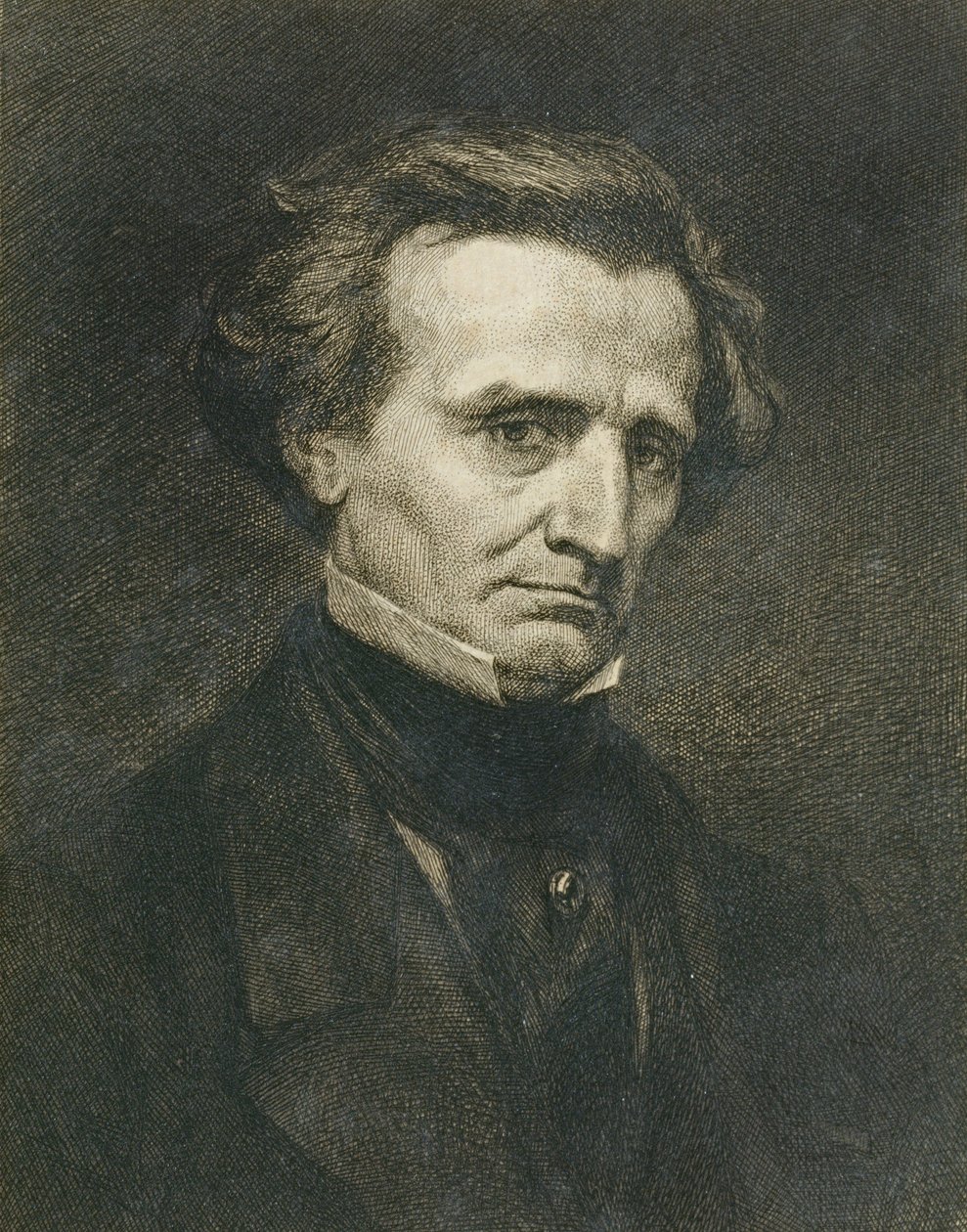 Portræt af Hector Berlioz (1803-69) indgraveret af A. Gilbert, pub. i 
