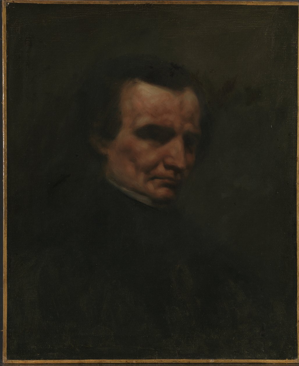 Portræt af Hector Berlioz 1803-1869, ca. 1850. af Gustave Courbet