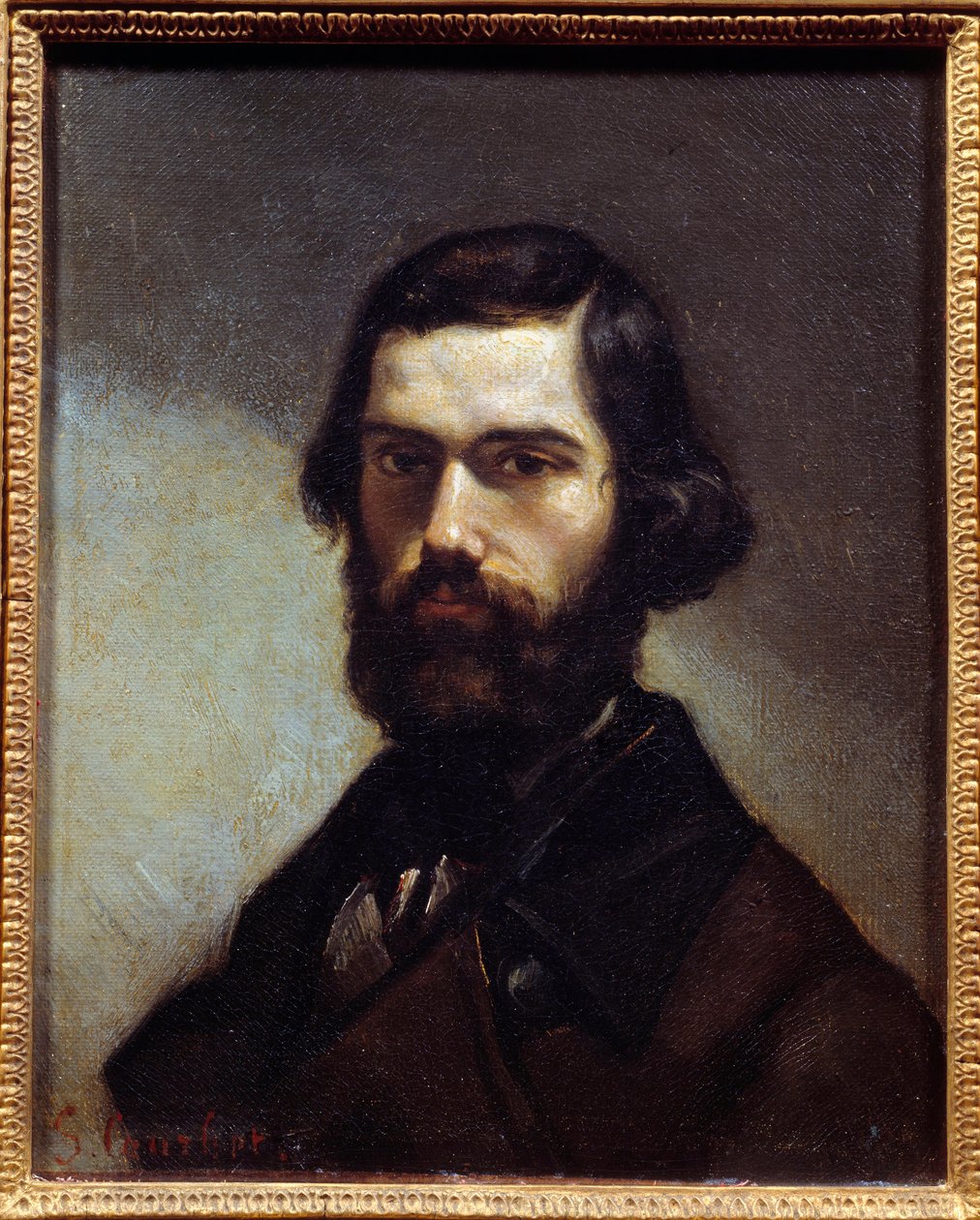 Portræt af Jules Valles (1832-1885) forfatter, journalist og politiker. Maleri af Gustave Courbet (1819-1877) af Gustave Courbet