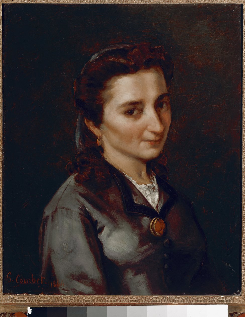 Portræt af Madame Buchon, maleri af Gustave Courbet af Gustave Courbet