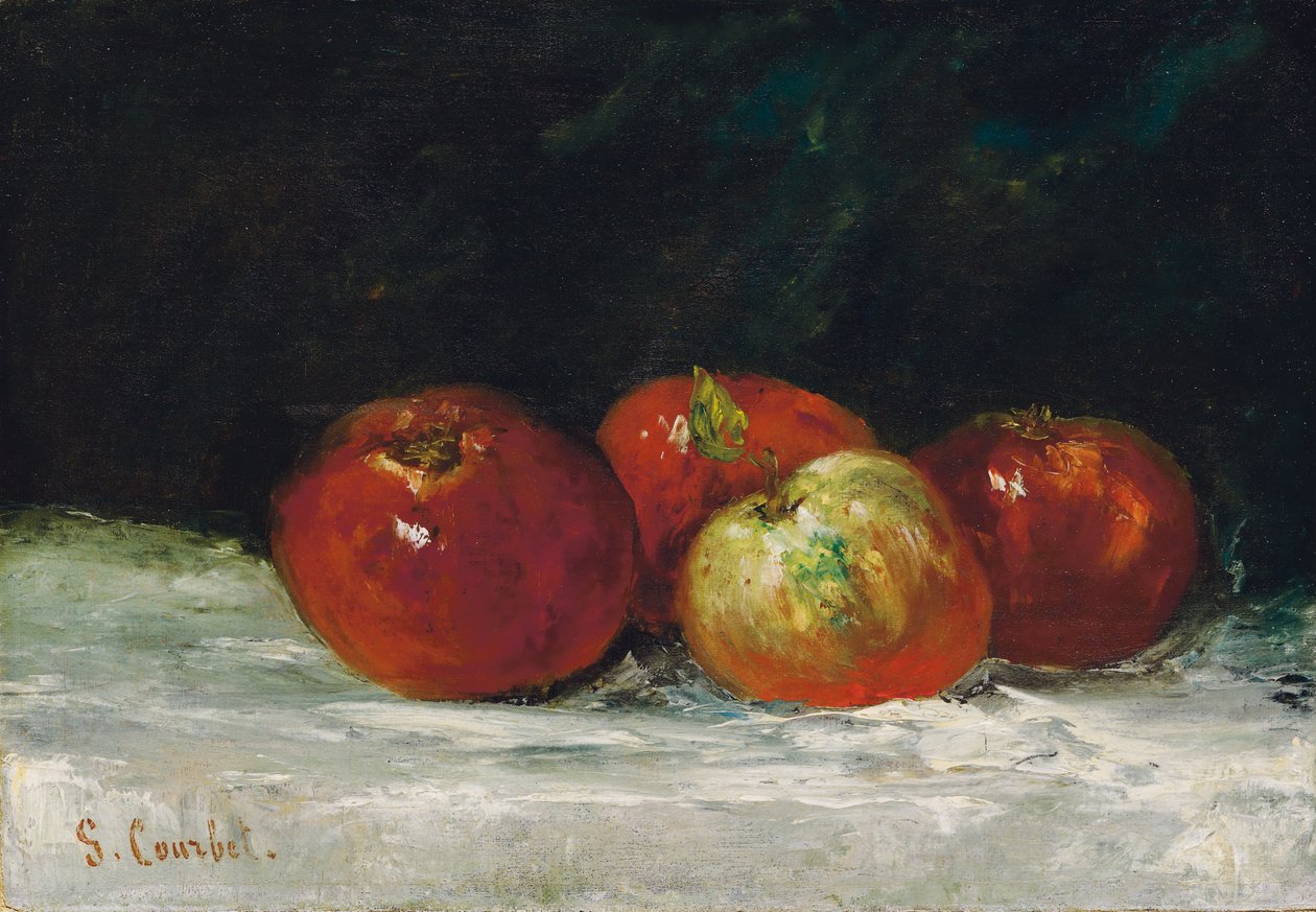 Røde æbler, 1872 af Gustave Courbet