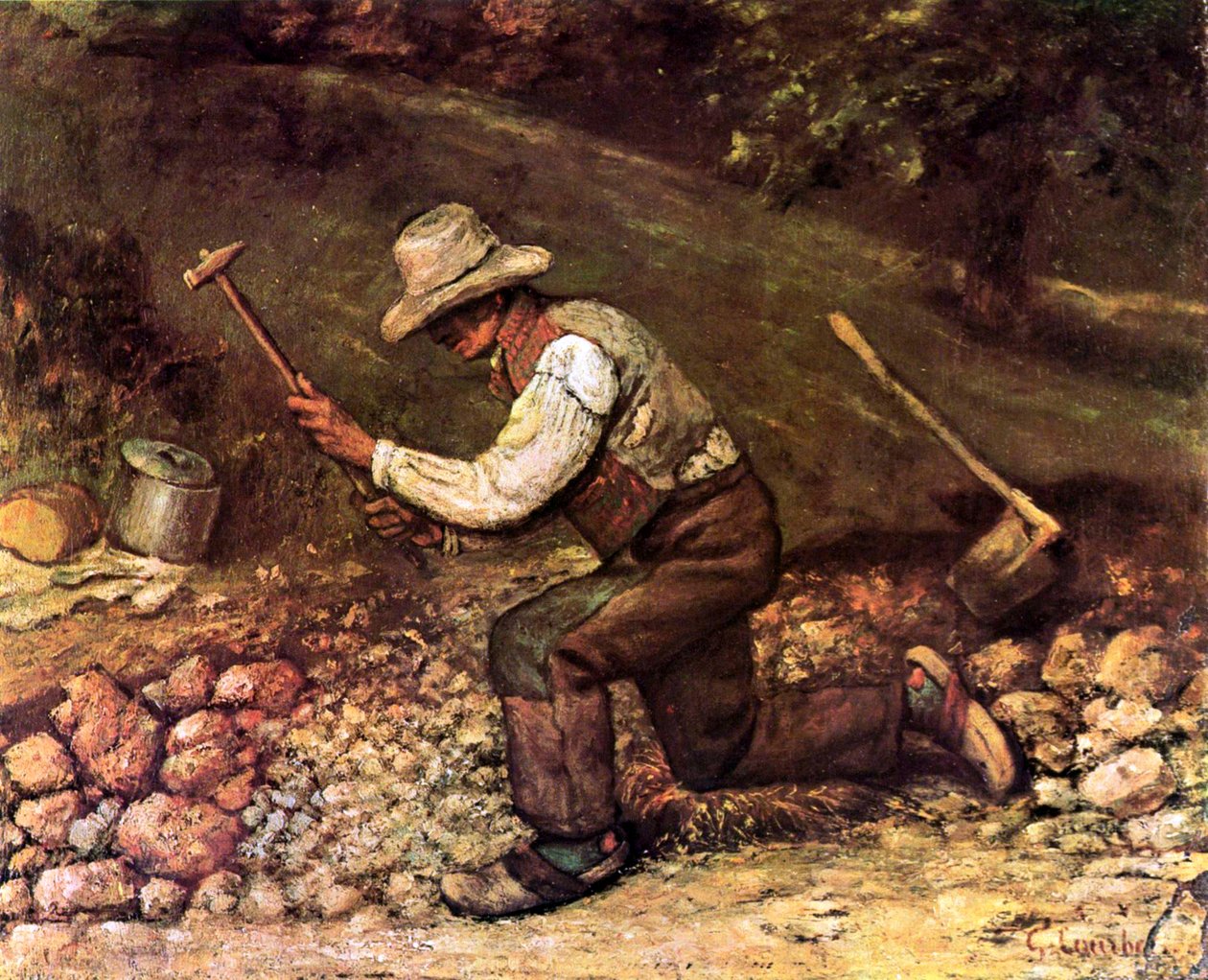 Steinhauer af Gustave Courbet