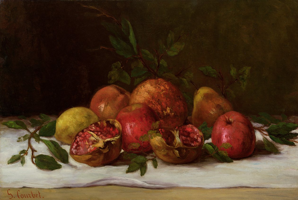 Stilleben, c.1871-72 af Gustave Courbet