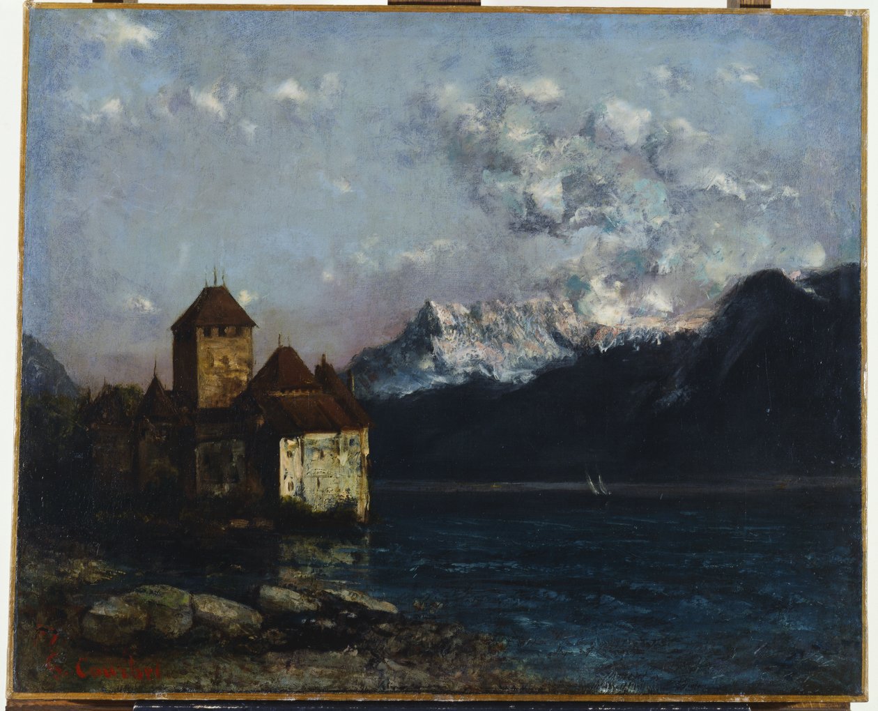 Chateau de Chillon, 1877 af Gustave Courbet