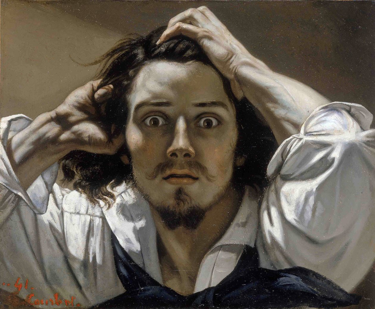 Selvportræt af den desperate mand af Gustave Courbet