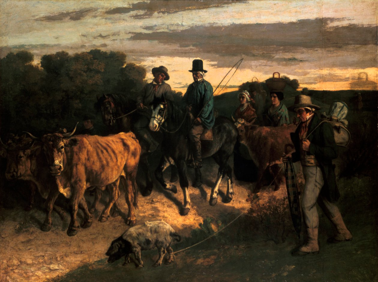 The Farmers of Flagey The Peasants of Flagey, 1855 af Gustave Courbet