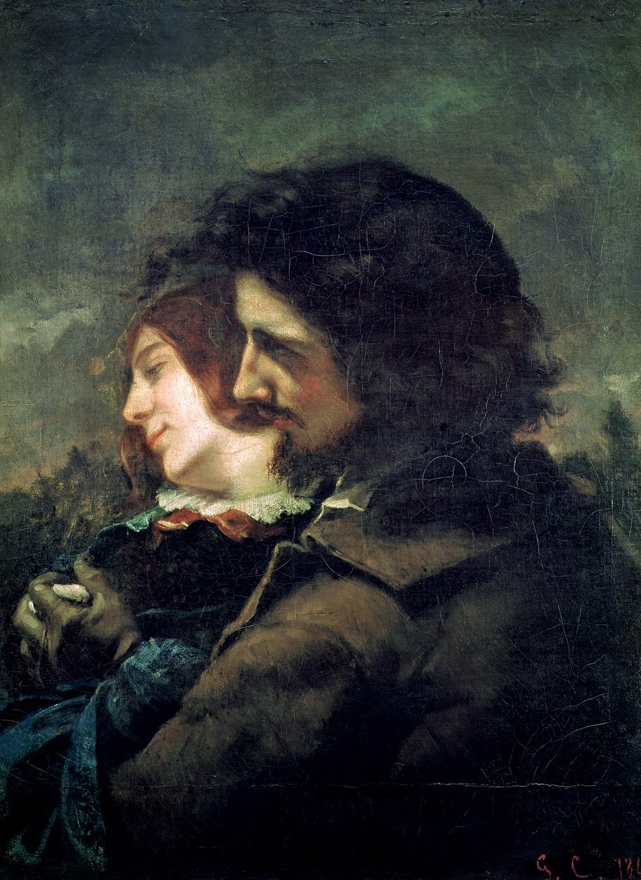 De lykkelige elskende, 1844 af Gustave Courbet