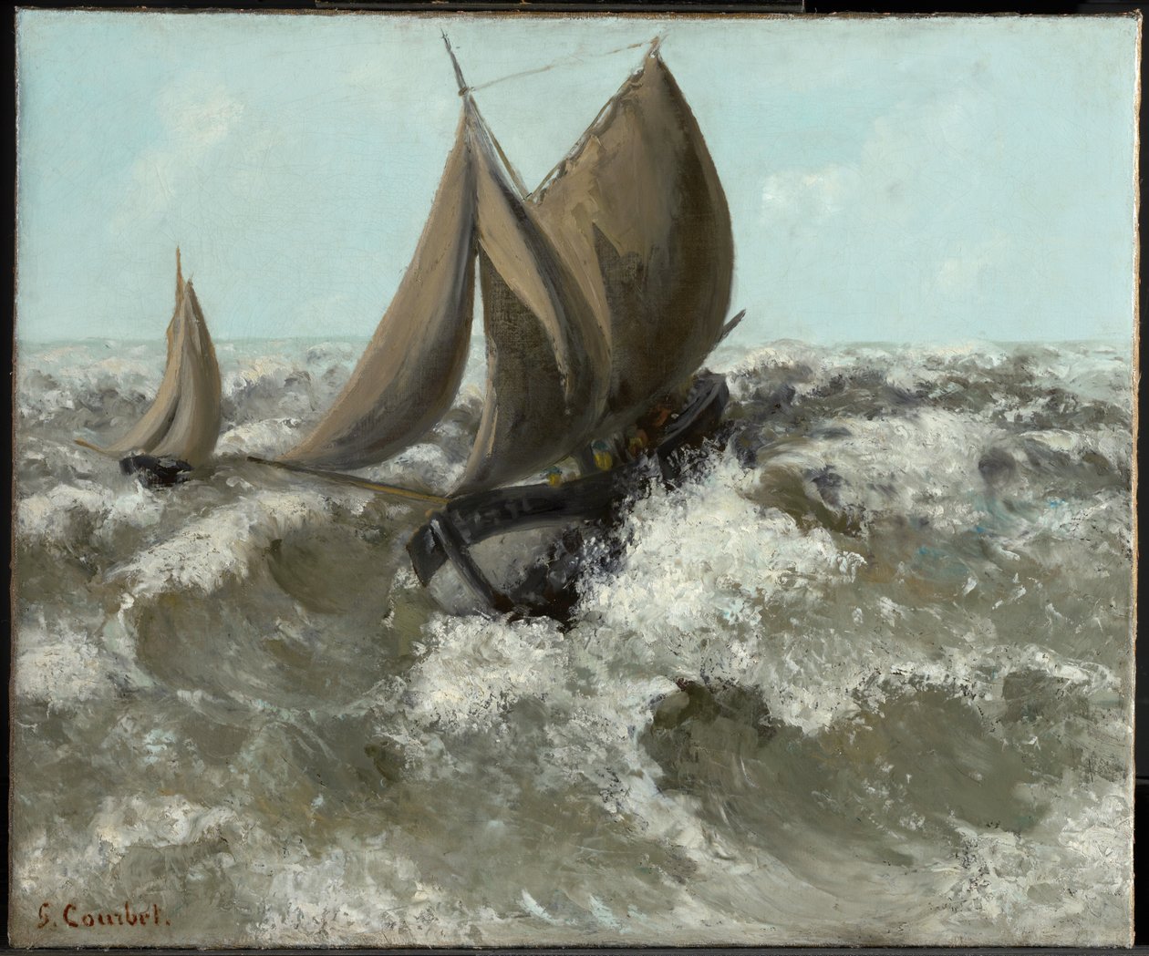 Sejlbåden (Havlandskab) af Gustave Courbet