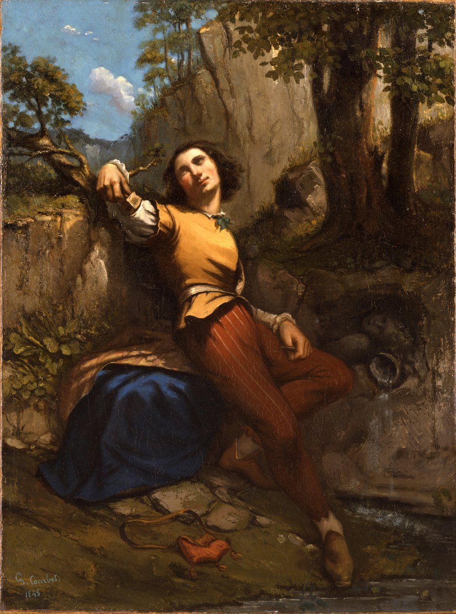 Billedhuggeren, 1845 af Gustave Courbet