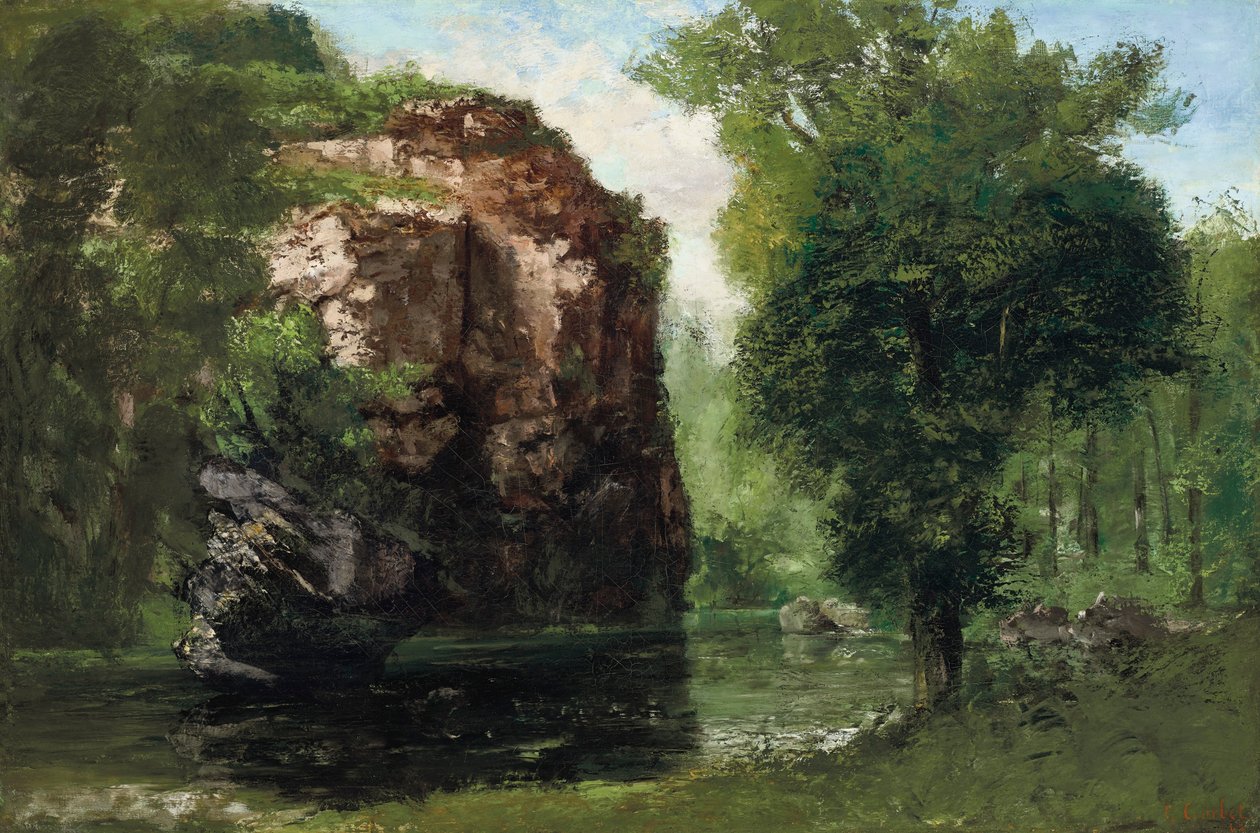 Den stille flod af Gustave Courbet