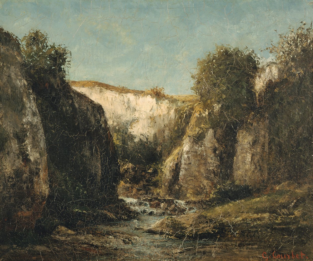 The Source of the Doubs, 1871 af Gustave Courbet