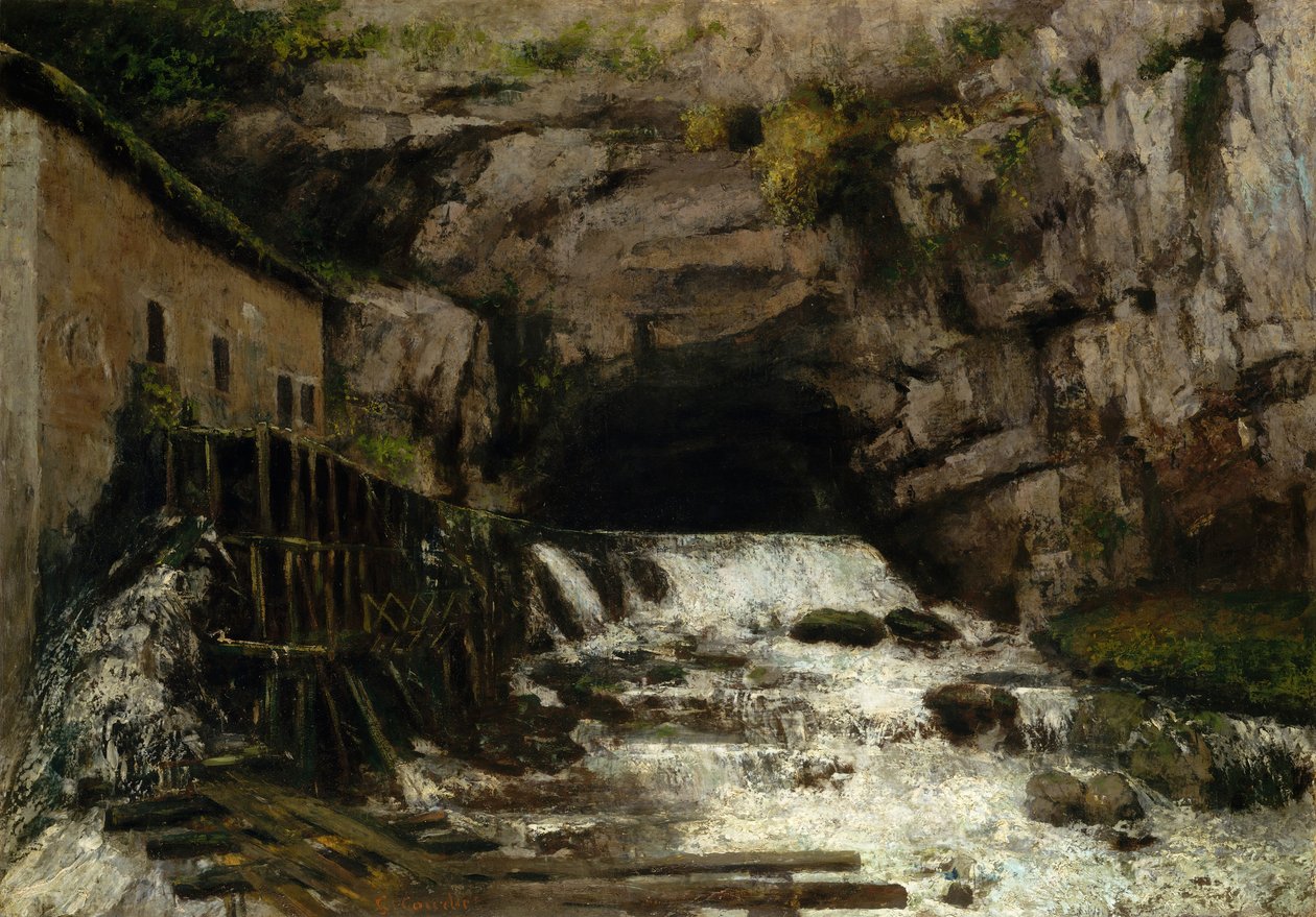 The Source of the Loue, 1864. af Gustave Courbet