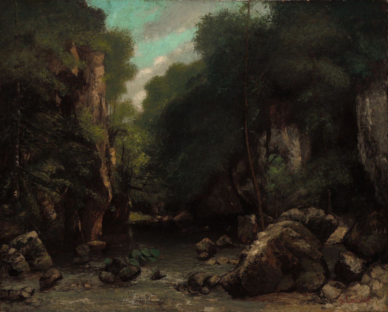 Les Puits-Noir-dalen af Gustave Courbet
