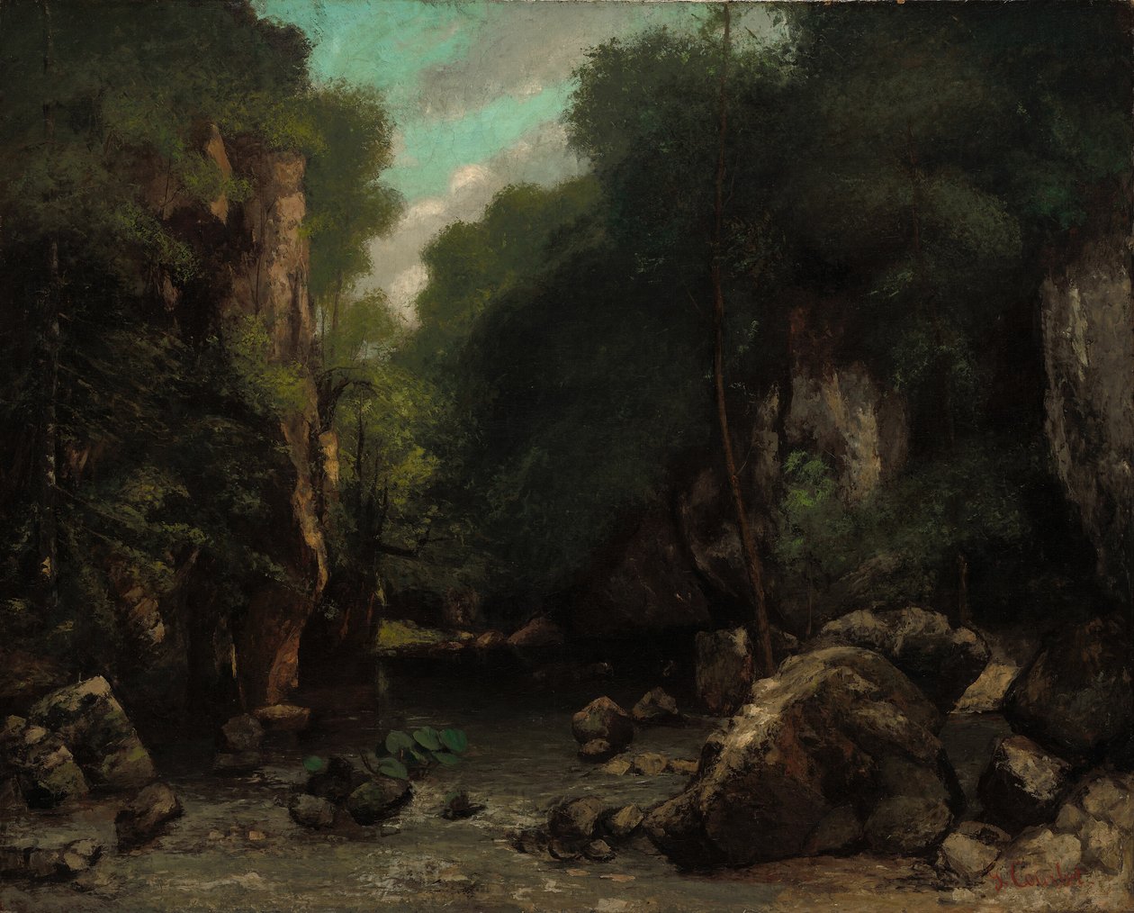 Dalen ved Les Puits-Noir af Gustave Courbet