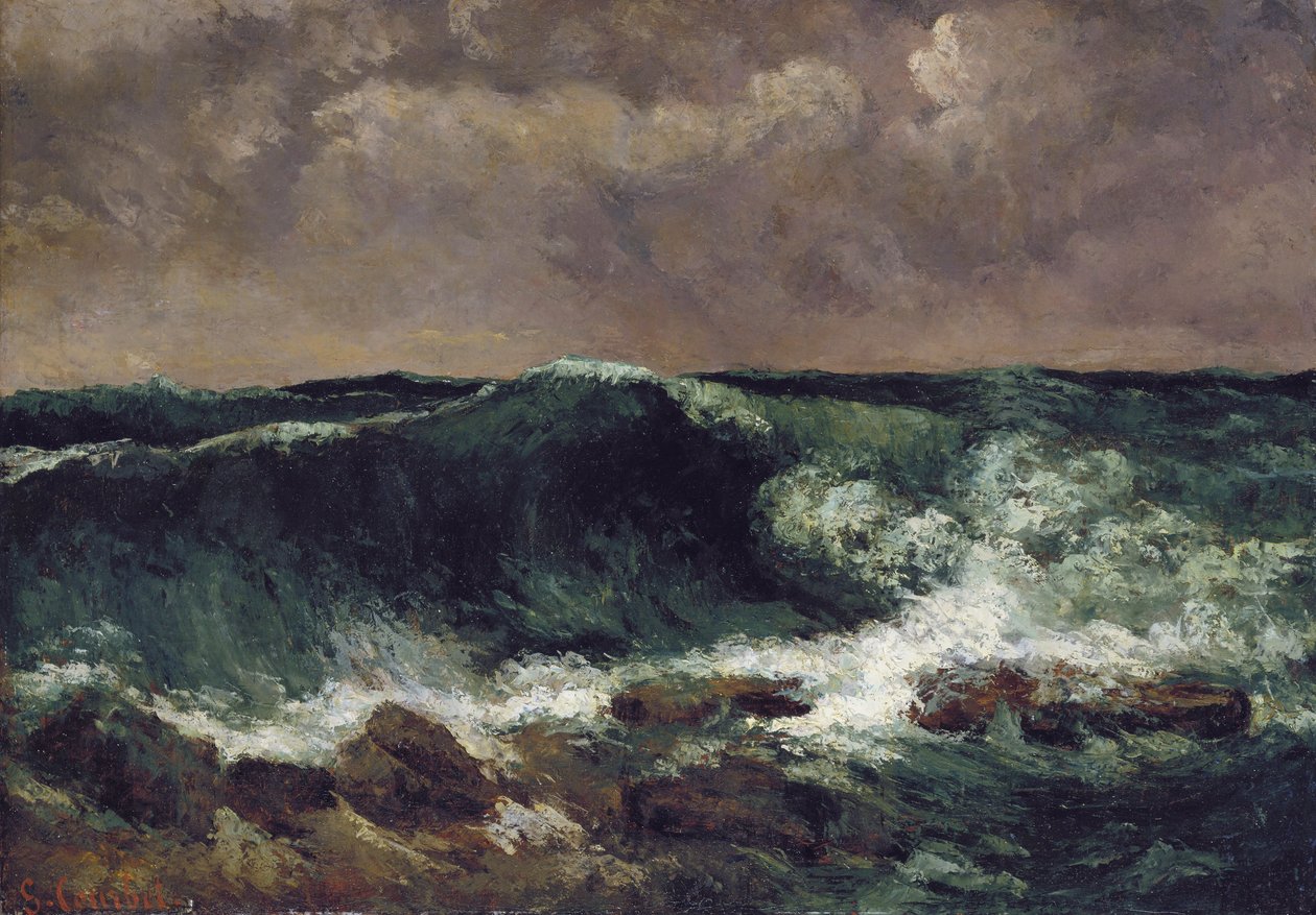 Bølgen af Gustave Courbet