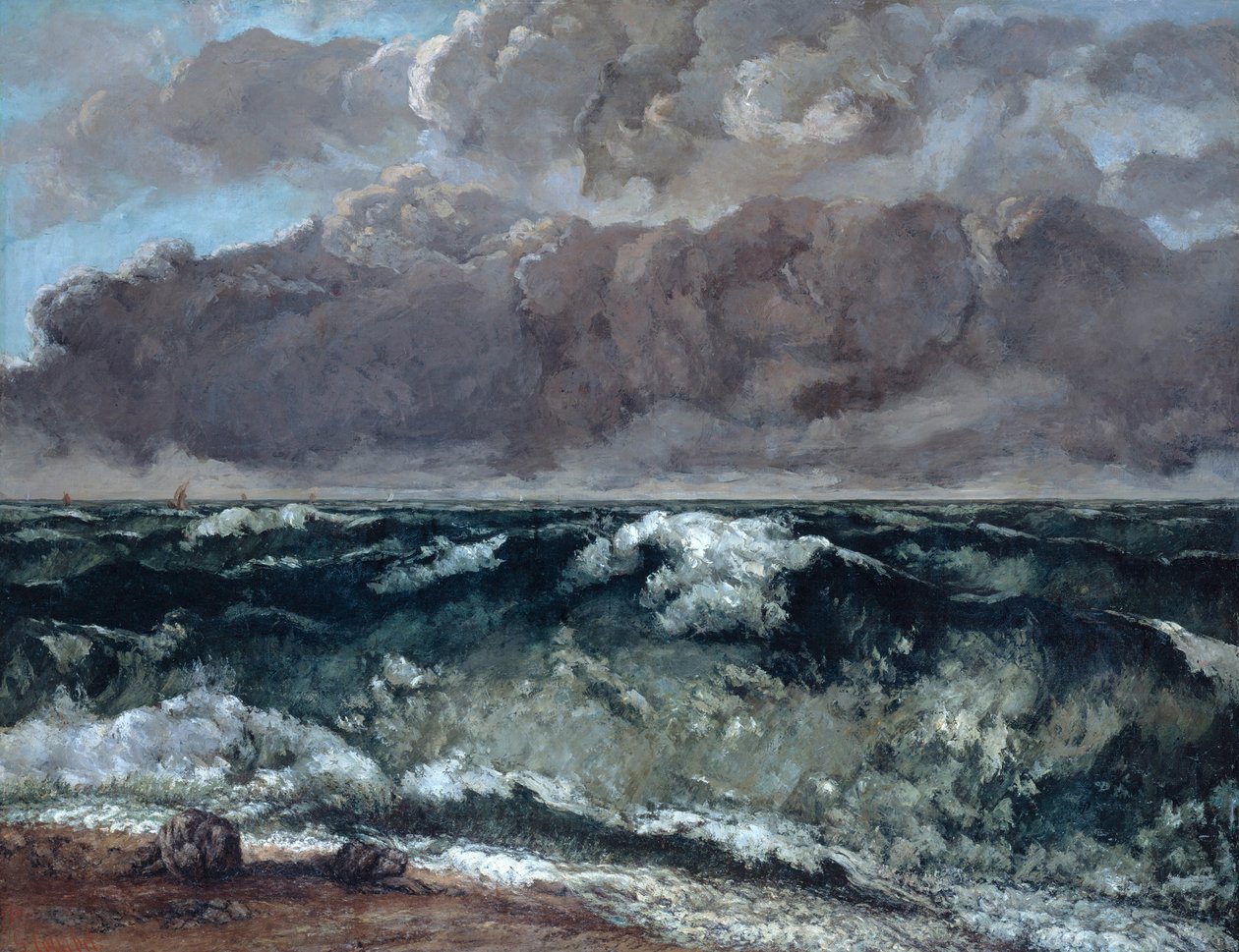 Bølgen, 1867-1869 af Gustave Courbet