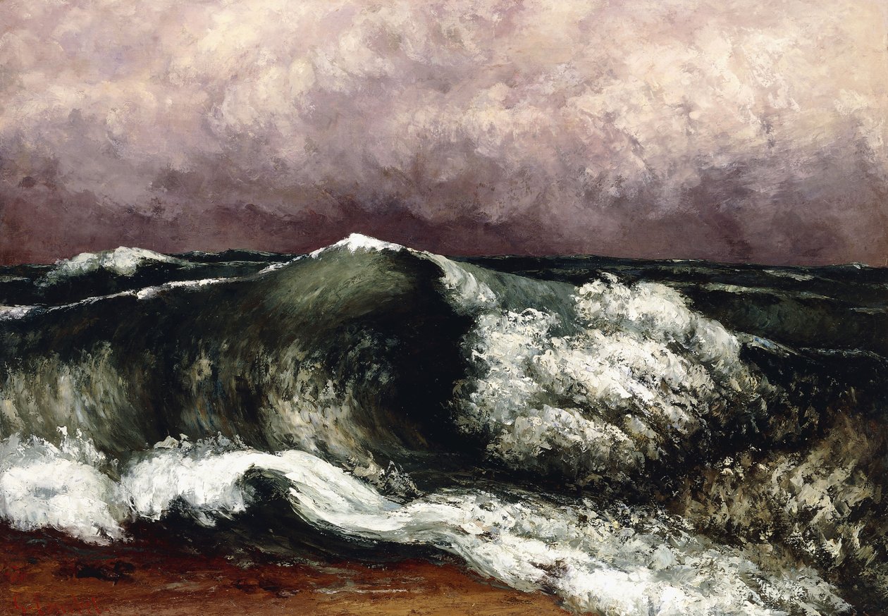 Bølgen, 1869 af Gustave Courbet