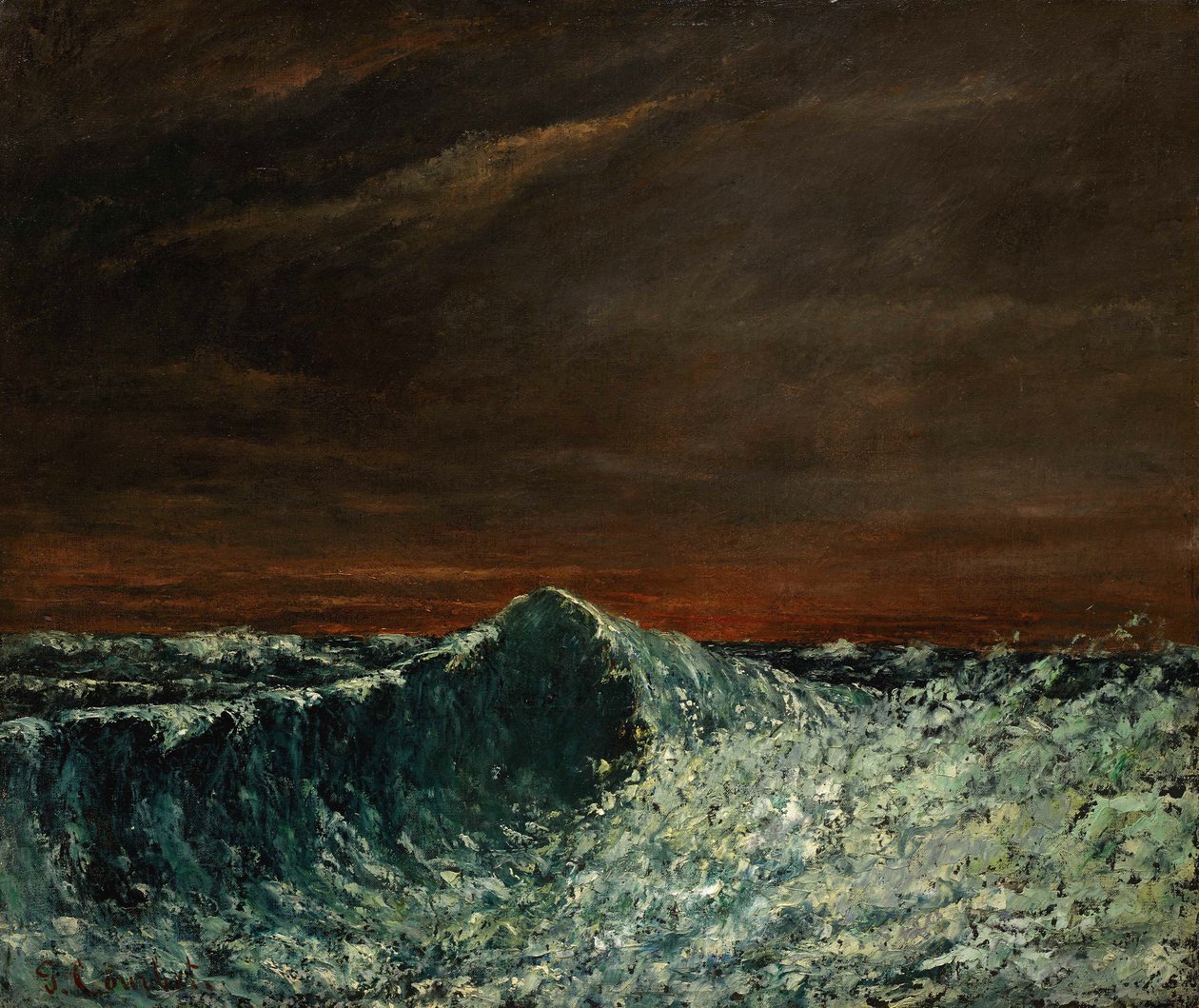 Bølgen, 1872-1873. af Gustave Courbet