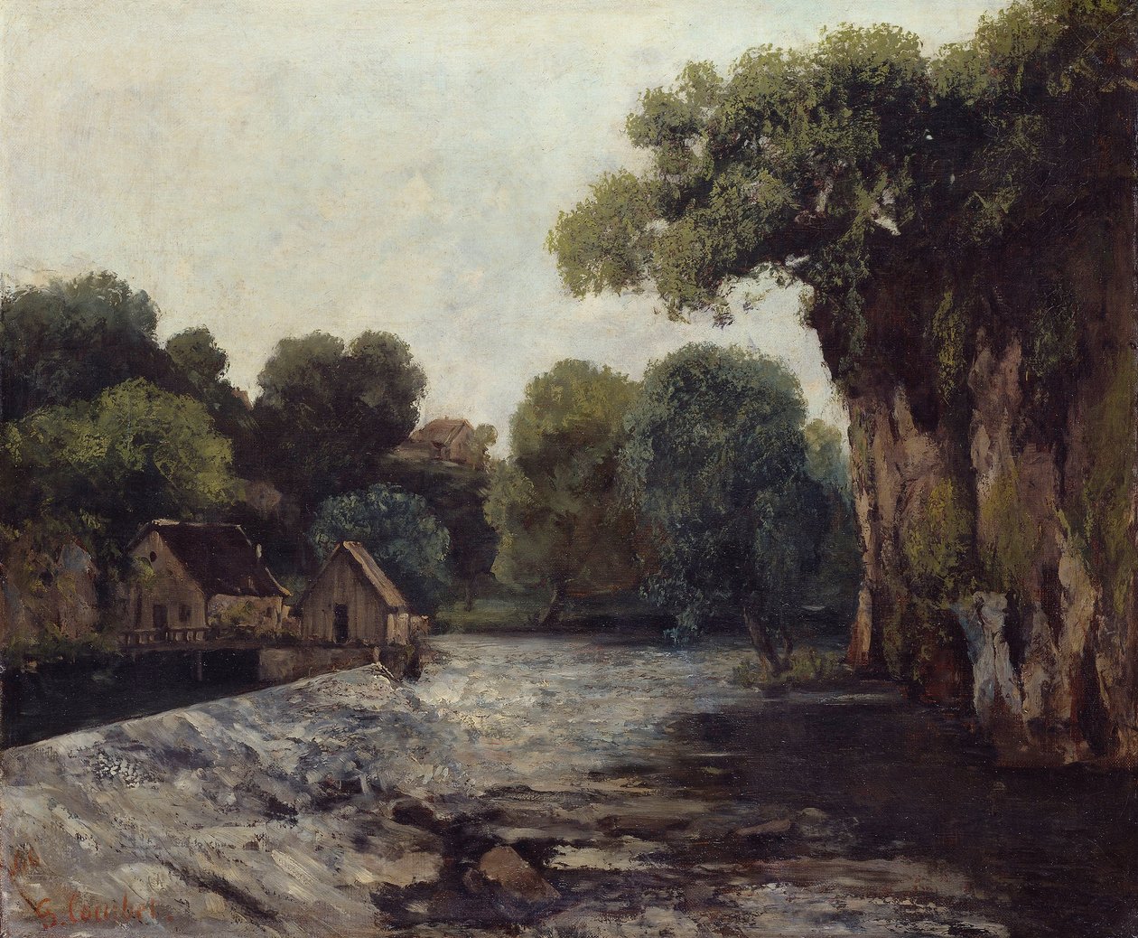 Stemmet ved møllen af Gustave Courbet
