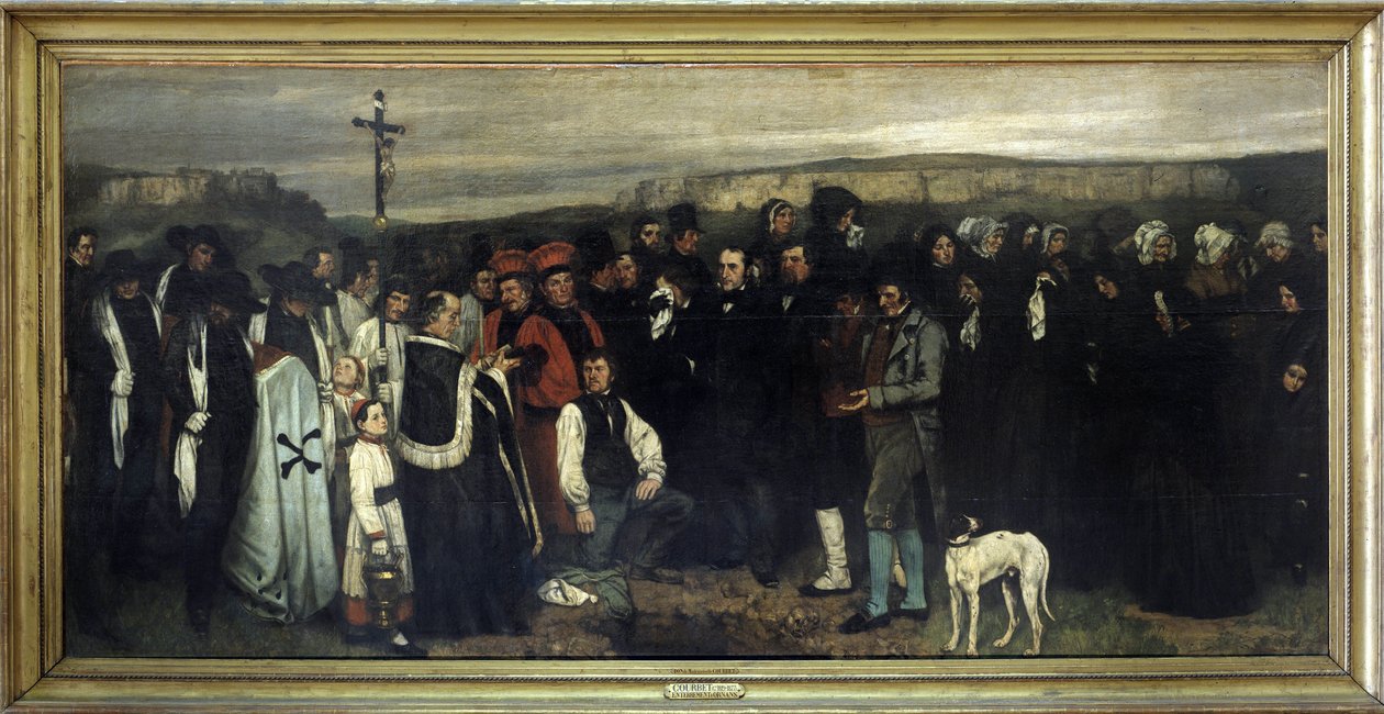 Begravelsen i Ornans - af Gustave Courbet, Musée d