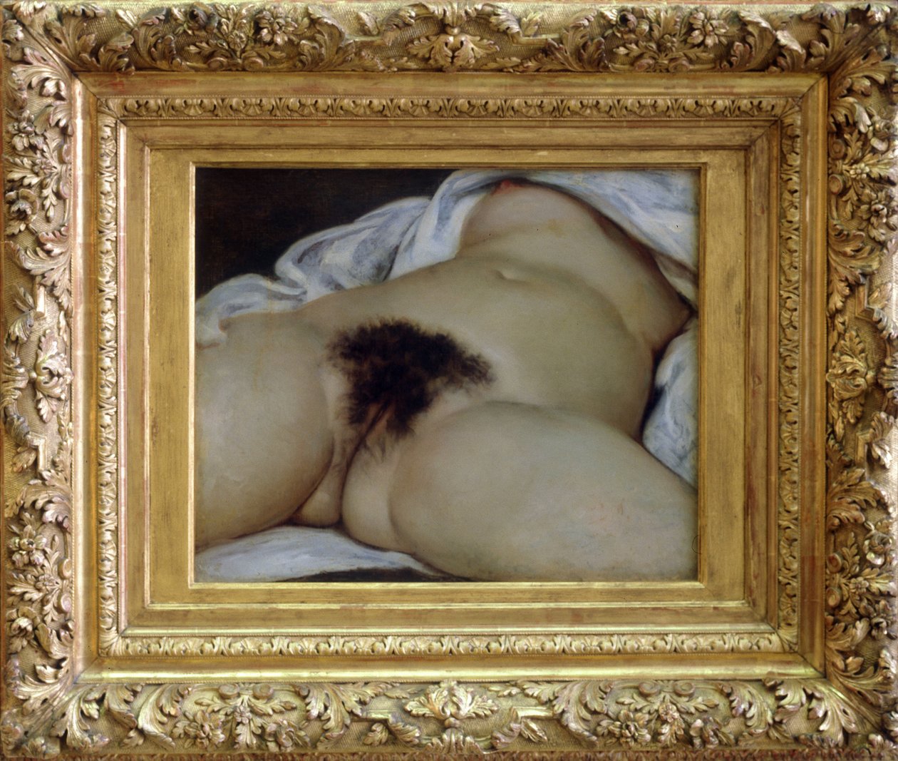 Verdens oprindelse - Modellen kunne være Joanna Hiffernan, kendt som Jo - Maleri af Gustave Courbet af Gustave Courbet