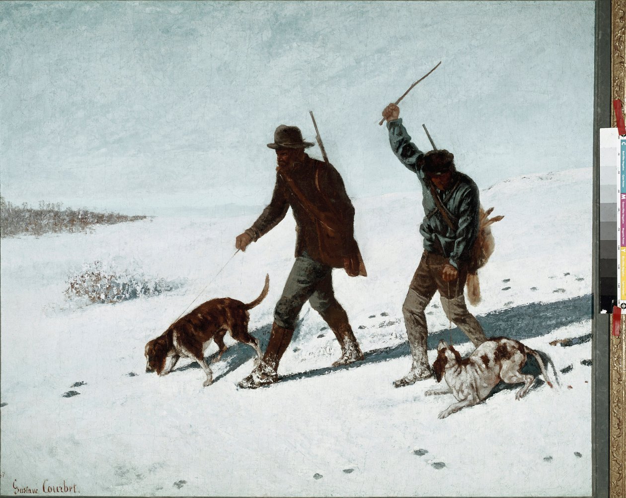 Krybskytterne. Maleri af Gustave Courbet (1819-1877) af Gustave Courbet