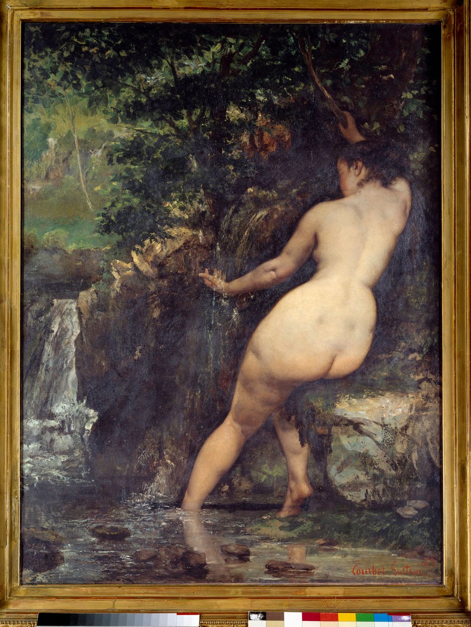 Kilden eller badende ved kilden Maleri af Gustave Courbet (1819-1877) 1868 Søn. 1,28x0,97 m Paris, musee d