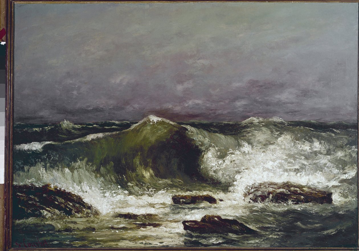 Bølgen maleri af Gustave Courbet af Gustave Courbet